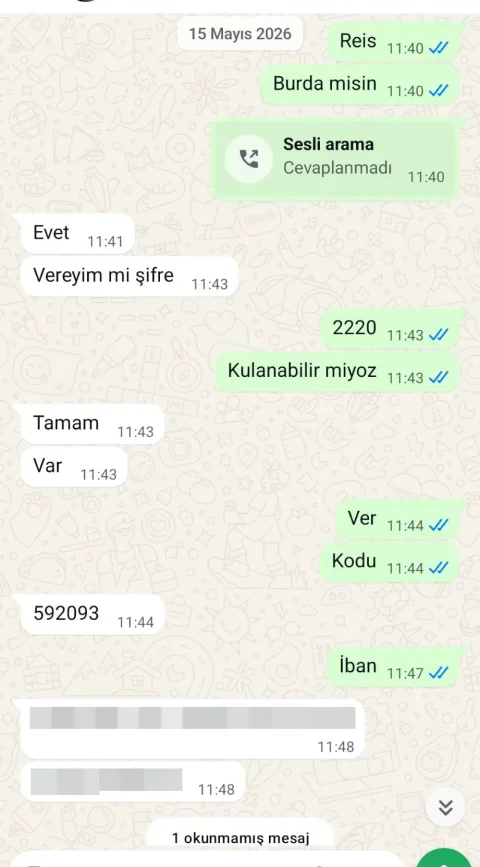 Yemek Kartı Bozdurma müşteri dönüşü ve ödeme kanıtı ekran görüntüsü 3